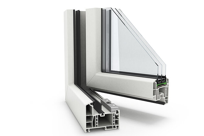 Plastic extrusion profile used in shelters and so on